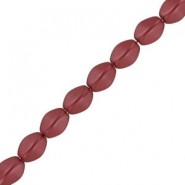 Czech Pinch beads kralen 5x3mm Alabaster pastel dark coral 02010/25010